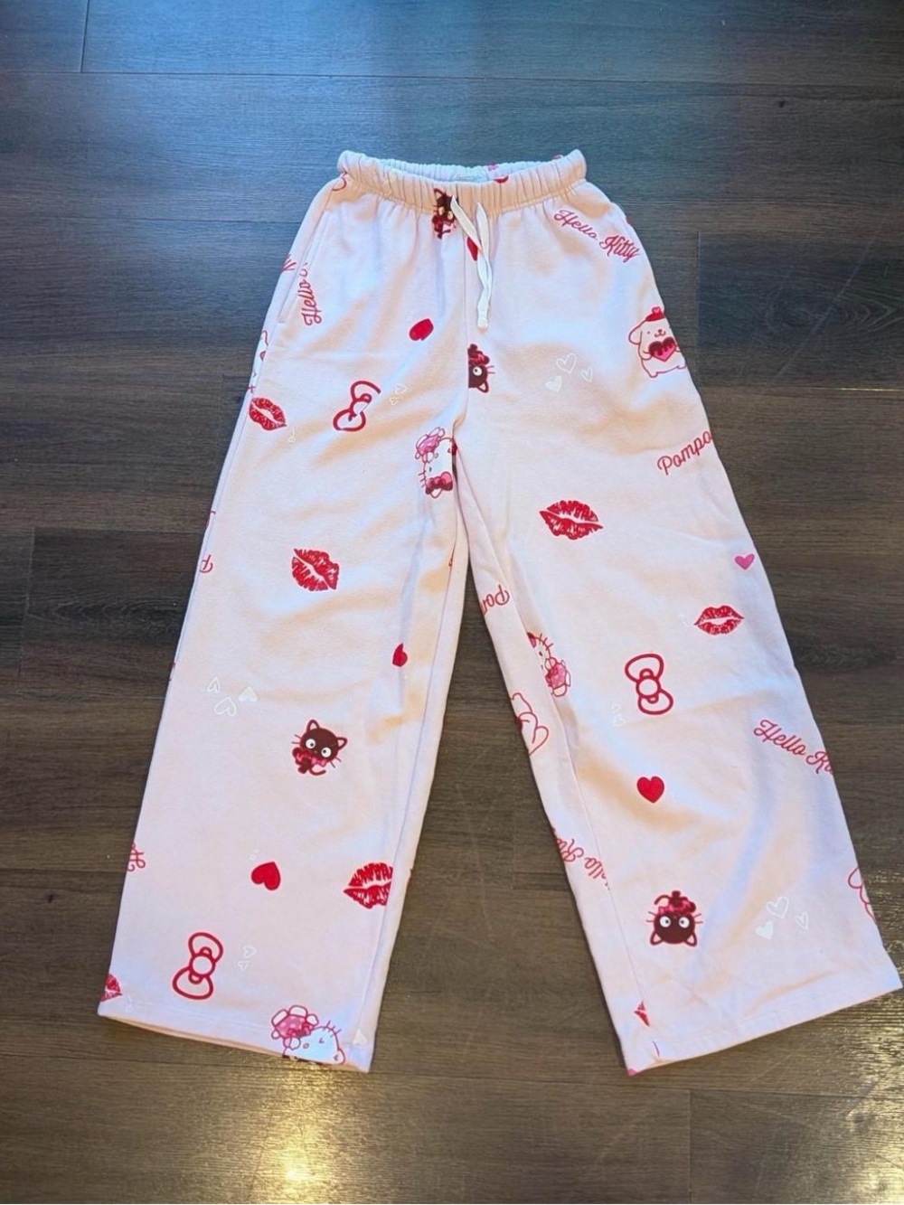 Grayson Threads Womens XXS Pink Hello Kitty Inspired Sweatpants